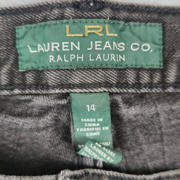 LRL Lauren Jeans Co. Jeans Womens Size 14 Black Classic Bootcut 34" Waist - Picture 12 of 16